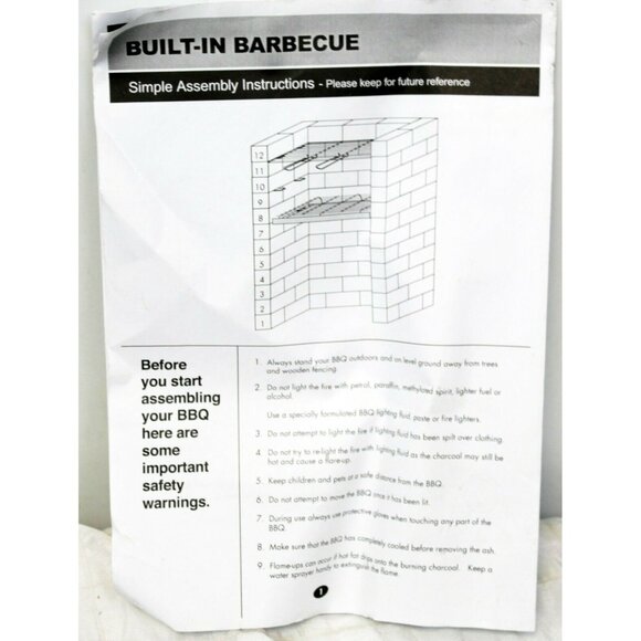 Argos Built In BBQ Grill Plates 345 / 4237D - Picture 5 of 12